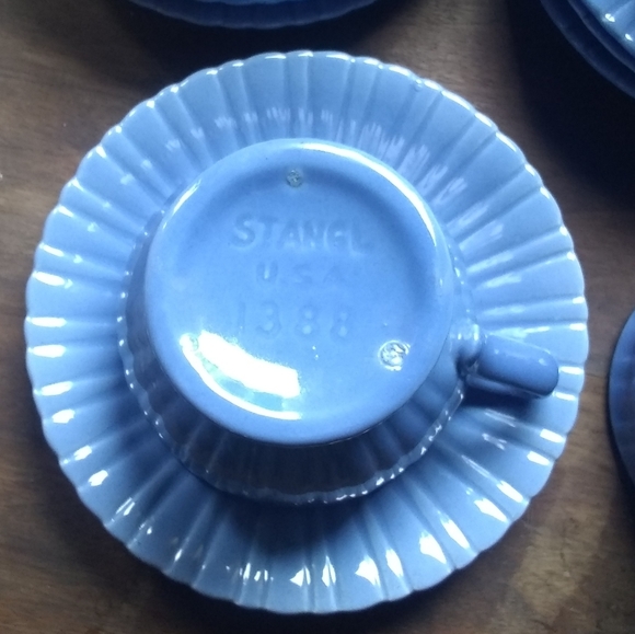 Stangl Teacups and Saucers set of 6 - Picture 3 of 3